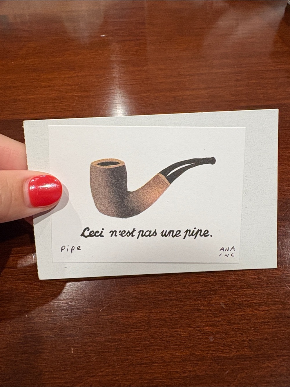 Anastasia inciardi mini print - Pipe - From Los Angeles CA art museum